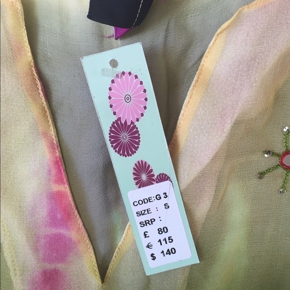 Denning & Kane London Silk Sheer Tunic Coverup NWT - Picture 6 of 7